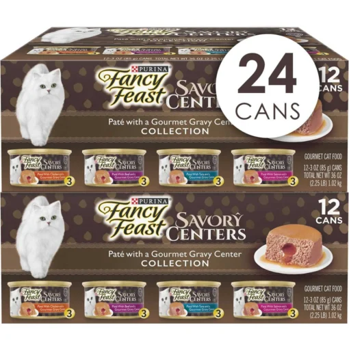 Fancy Feast Savory Centers Variety Pack Canned Cat Food -Fancy Feast 169569 MAIN. AC SS1800 V1673972647