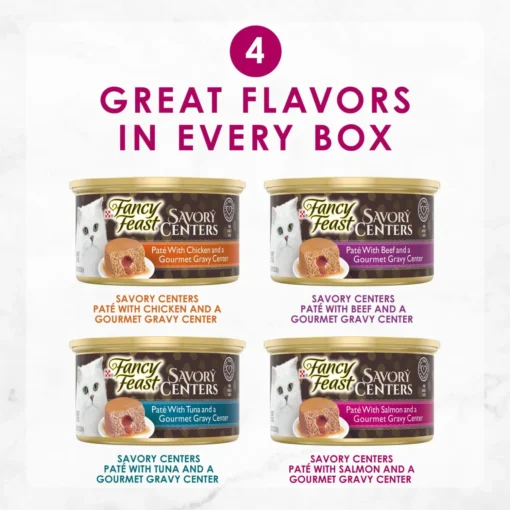 Fancy Feast Savory Centers Variety Pack Canned Cat Food -Fancy Feast 169569 PT1. AC SS1800 V1672780715