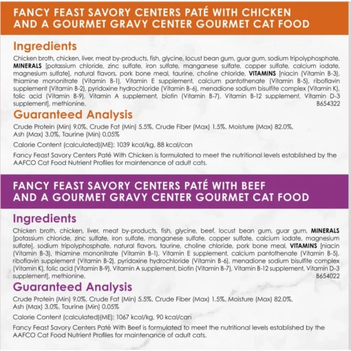 Fancy Feast Savory Centers Variety Pack Canned Cat Food -Fancy Feast 169569 PT5. AC SS1800 V1675449680