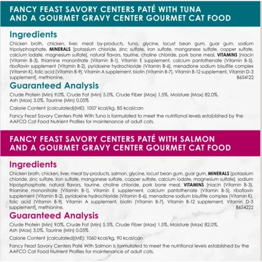 Fancy Feast Savory Centers Variety Pack Canned Cat Food -Fancy Feast 169569 PT6. AC SS1800 V1675449914