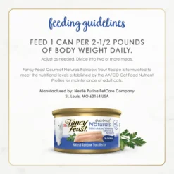 Fancy Feast Gourmet Naturals Natural Rainbow Trout Recipe In Gravy Canned Cat Food, 3-oz Can, Case Of 12 -Fancy Feast 214801 PT7. AC SS1800 V1677103540