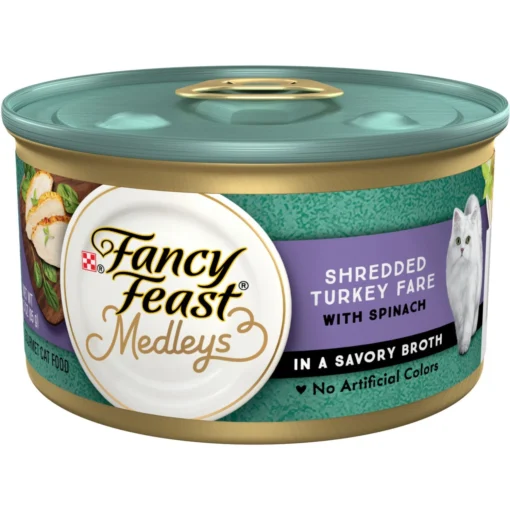 Fancy Feast Medleys Shredded Turkey Fare Canned Cat Food -Fancy Feast 75914 MAIN. AC SS1800 V1666838932