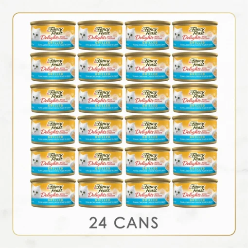 Fancy Feast Delights With Cheddar Grilled Tuna & Cheddar Cheese Feast In Gravy Canned Cat Food -Fancy Feast 75956 PT1. AC SS1800 V1693927799