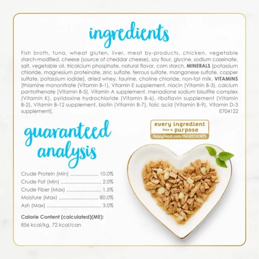 Fancy Feast Delights With Cheddar Grilled Tuna & Cheddar Cheese Feast In Gravy Canned Cat Food -Fancy Feast 75956 PT6. AC SS1800 V1693929803