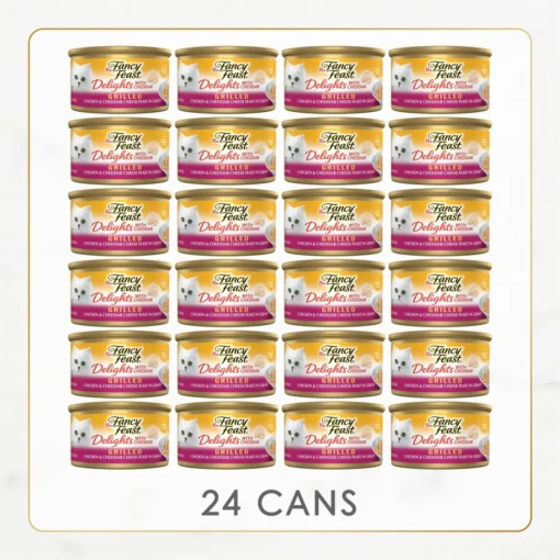 Fancy Feast Delights With Cheddar Grilled Chicken & Cheddar Cheese Feast In Gravy Canned Cat Food -Fancy Feast 75960 PT1. AC SS1800 V1693928399