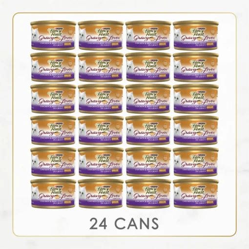 Fancy Feast Gravy Lovers Chicken & Beef Feast In Grilled Chicken Flavor Gravy Canned Cat Food -Fancy Feast 75966 PT1. AC SS1800 V1702938852