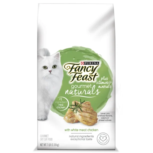 Fancy Feast Gourmet Naturals White Meat Chicken Dry Cat Food, 7-lb -Fancy Feast image 75109